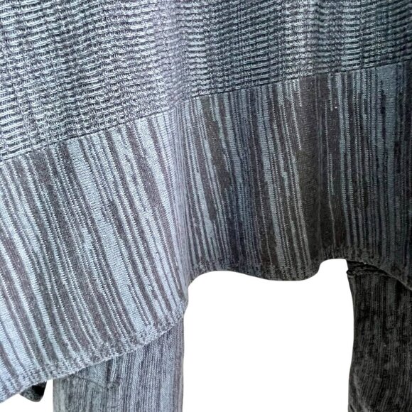 Marla Wynne Linen Cotton Sweater Blue Gray Open Front Soft Knit Neutral Women 2X - Picture 10 of 16